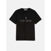 T-shirt with multicoloured printed lettering - T006121T005381 - TRUSSARDI