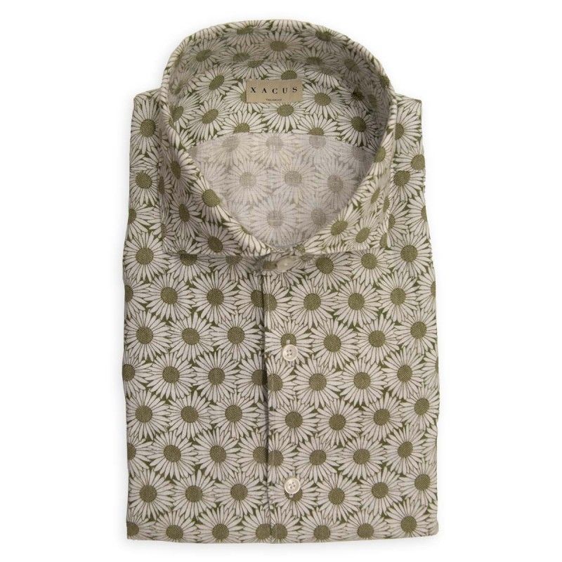XACUS Shirt Collar cutaway Flower Pattern - 21551