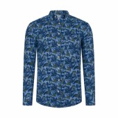 CASUAL FIT SHIRT WITH FLOWER PRINT - 1122  6050 - FYNCH HATTON