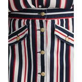 GANT Button Front Stripe Mini Skirt - 3GW4400063