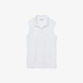 LACOSTE Women's Lacoste Slim fit Sleeveless Cotton Piqué Polo Shirt - 3@3PF5445
