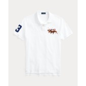 Custom Slim Fit Triple-Pony Polo Shirt - 3@710814437002 - POLO RALPH LAUREN
