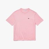 LACOSTE Women’s Crew Neck Premium Cotton T-shirt - 3@3TF5441