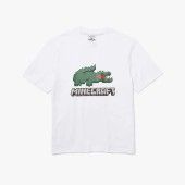 LACOSTE Unisex Lacoste x Minecraft Print Organic Cotton T-Shirt - 3TH5038