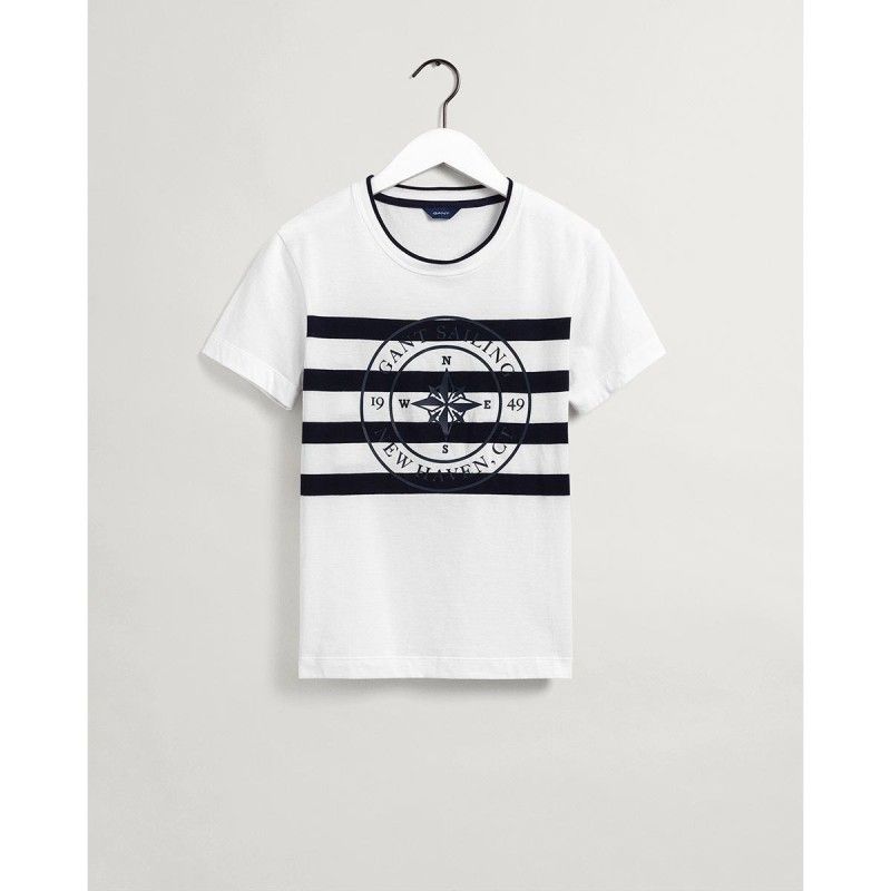 GANT Printed Striped T-Shirt - 3GW4200230