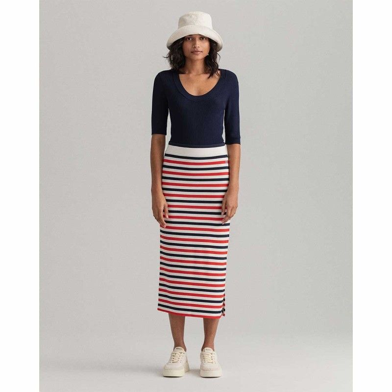 GANT Icon G Striped Jersey Skirt - 3GW4204708