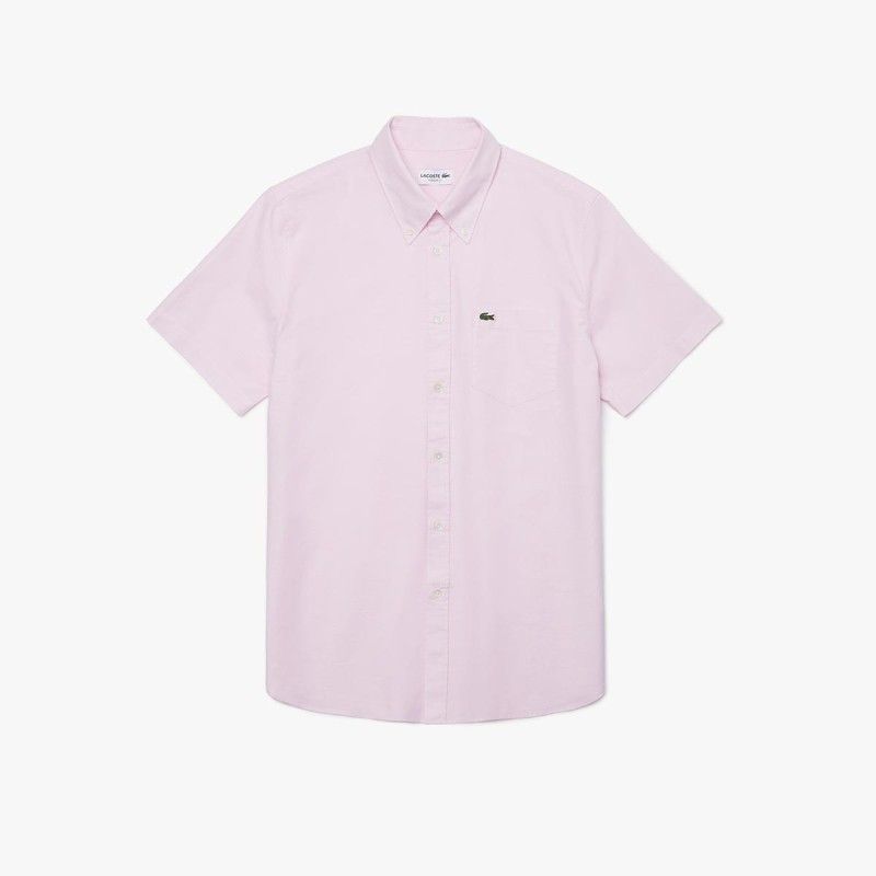 LACOSTE Men's Regular Fit Oxford Cotton Shirt - 3CH2949