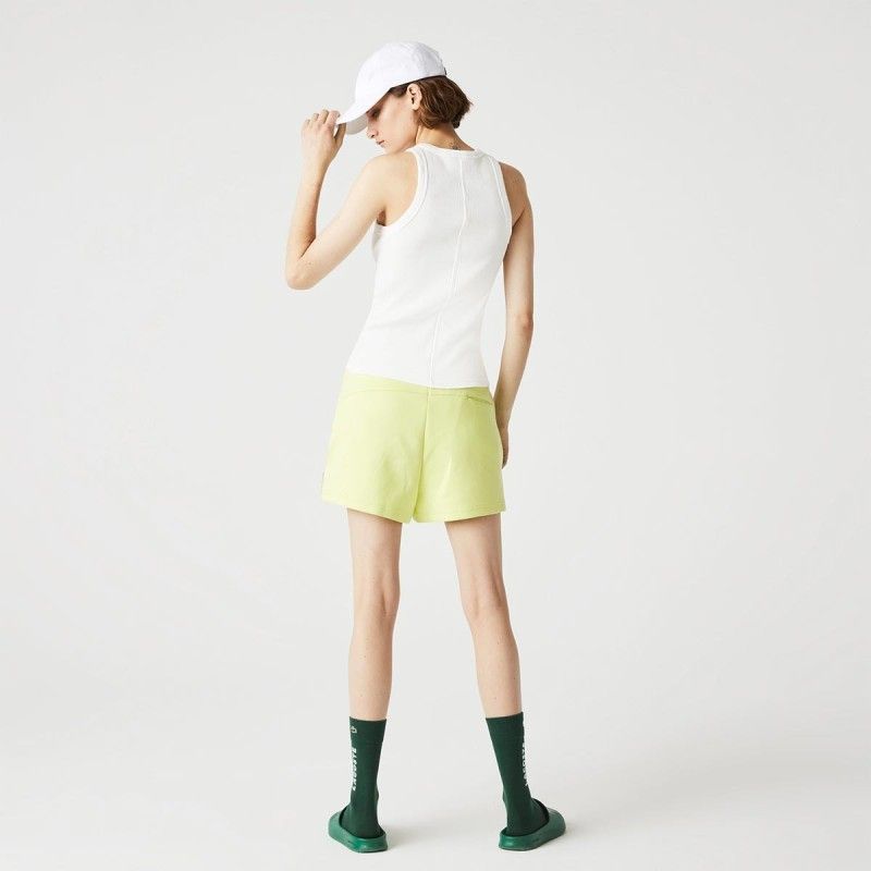 LACOSTE Women's Ribbed Cotton Tank Top - 3TF1245