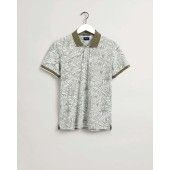 GANT Men's Leaf-print cotton-piqué polo shirt - 3G2022012