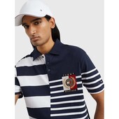 ICONS CASUAL POLO SHIRT WITH MIXED STRIPES - MW0MW23962 - TOMMY HILFIGER