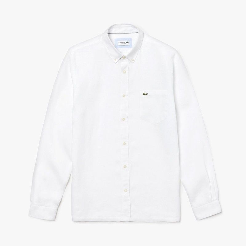 LACOSTE Men's Regular Fit Linen Shirt - 3@3CH4990