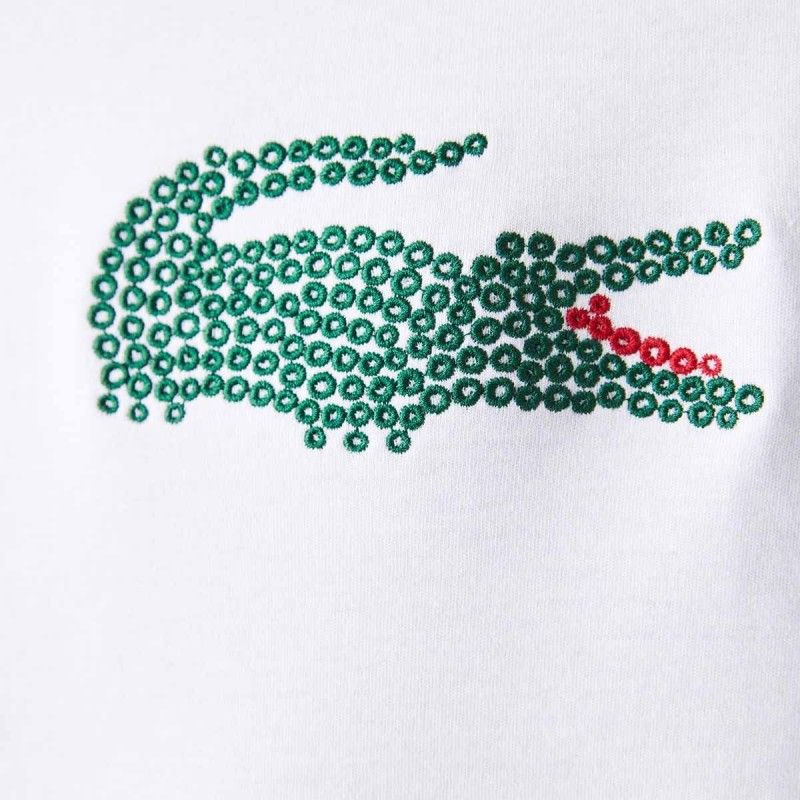 LACOSTE Men's Made In France Embroidered Organic Cotton T-Shirt - 3TH2691