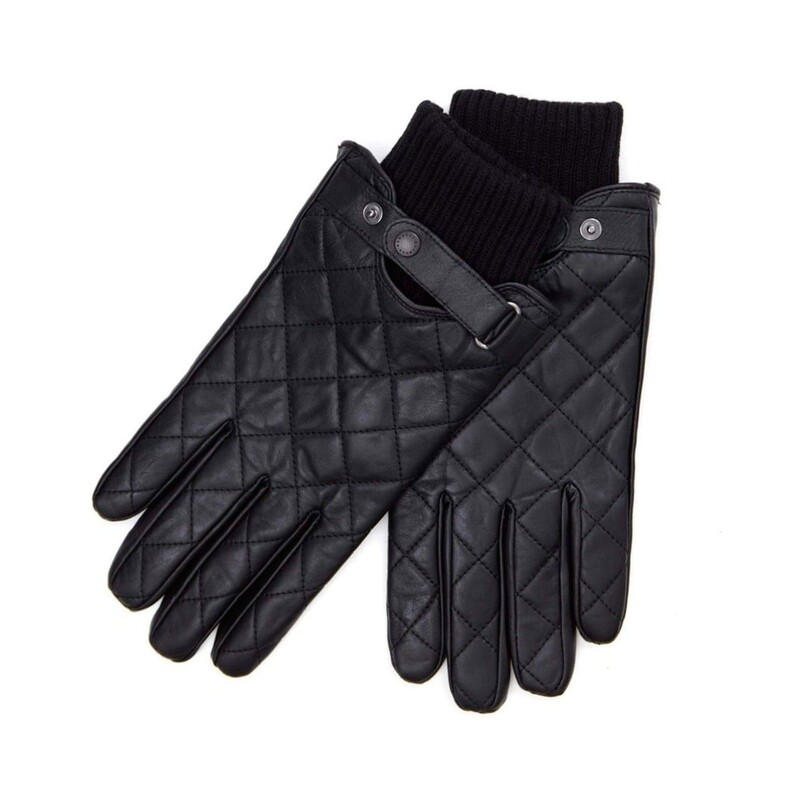 Barbour Quilted Ted Leather Gloves - MGL0027 - BARBOUR