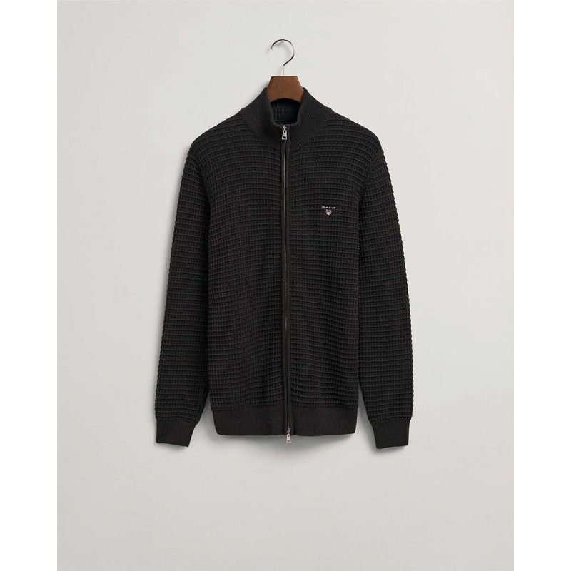 GANT Cotton Texture Full-Zip Sweater - 3G8030147