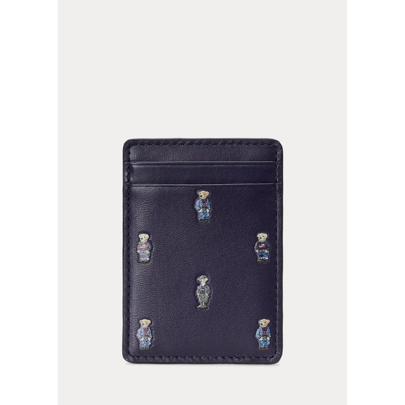 Polo Bear Leather Magnetic Card Case - 405877123001 - POLO RALPH LAUREN