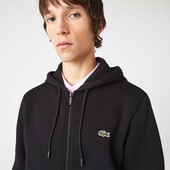Men's Lacoste Printed Bands Hooded Zip Sweatshirt - 3SH9885 - LACOSTE
