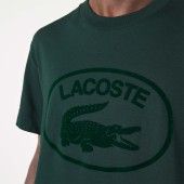 Men's Lacoste Relaxed Fit Tone-On-Tone Branded Cotton T-Shirt - 3TH0244 - LACOSTE