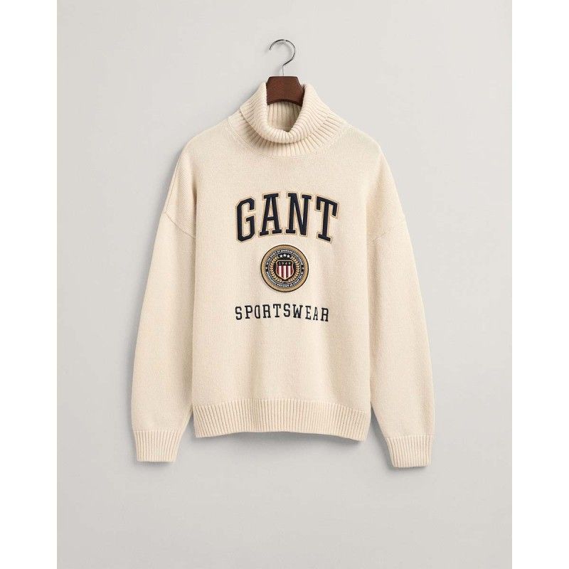 GANT Crest Shield Rollneck Sweater - 3G8040133