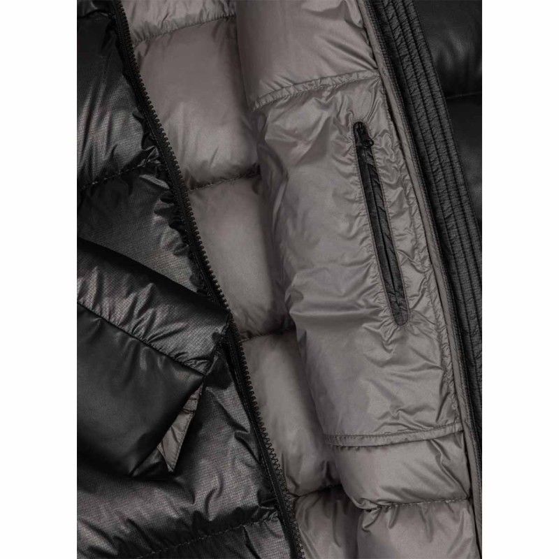DOWN JACKET WITH FIXED HOOD IN ECO-LEATHER - 12161UX - COLMAR