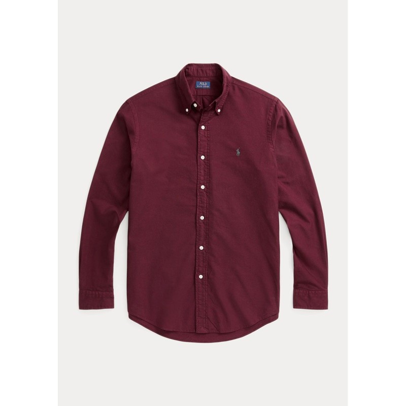 Custom Fit Garment-Dyed Oxford Shirt - 710805564032 - POLO RALPH LAUREN