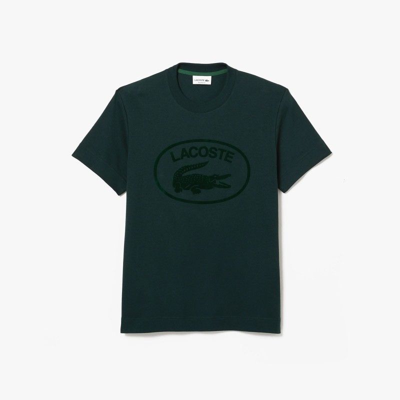 Men's Lacoste Relaxed Fit Tone-On-Tone Branded Cotton T-Shirt - 3TH0244 - LACOSTE