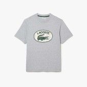 LACOSTE Men's Regular Fit Branded Monogram Print T-Shirt - 3TH0064
