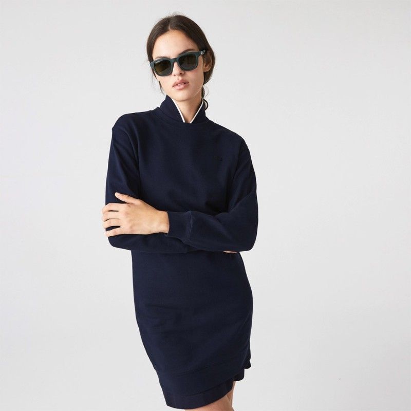 LACOSTE Women's Lacoste Loose Fit Cotton Fleece Dress - 3EF2591