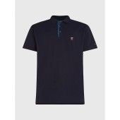 TH MONOGRAM PLACKET ARCHIVE FIT POLO - MW0MW30785 - TOMMY HILFIGER