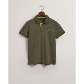 GANT Cotton piqué polo shirt with contrasting finishes - 5@3G2052003