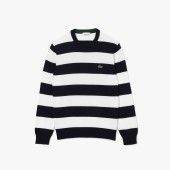LACOSTE Men's Lacoste Striped Organic Cotton Jersey Sweater - 5@3AH1674