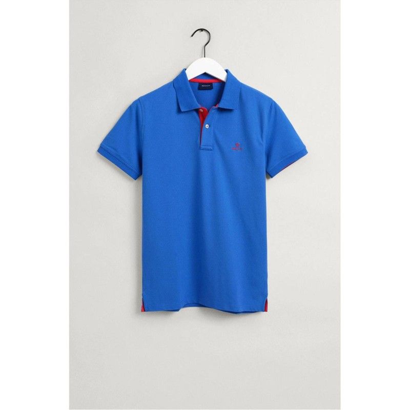 GANT Cotton piqué polo shirt with contrasting finishes - 5@3G2052003
