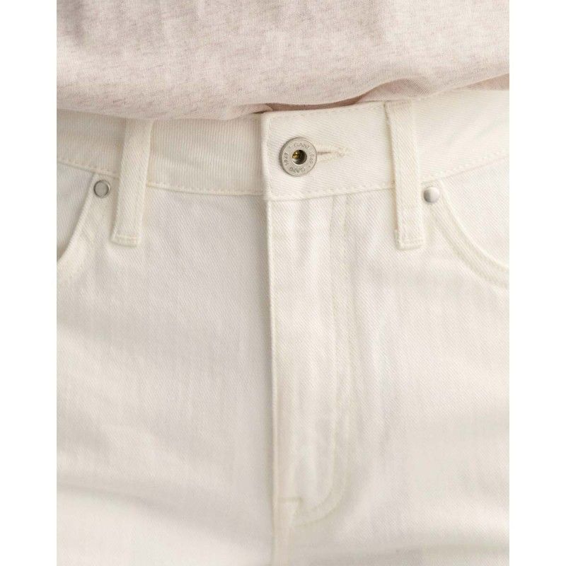 GANT White Denim Shorts - 3GW4020075