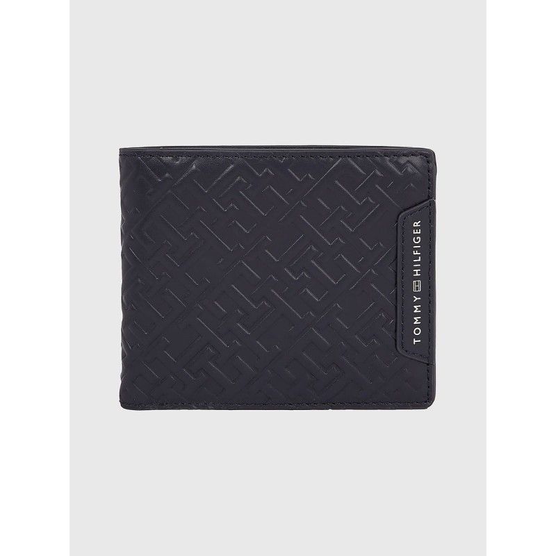 TH BUSINESS EMBOSSED MONOGRAM LEATHER WALLET - AM0AM11115 - TOMMY HILFIGER