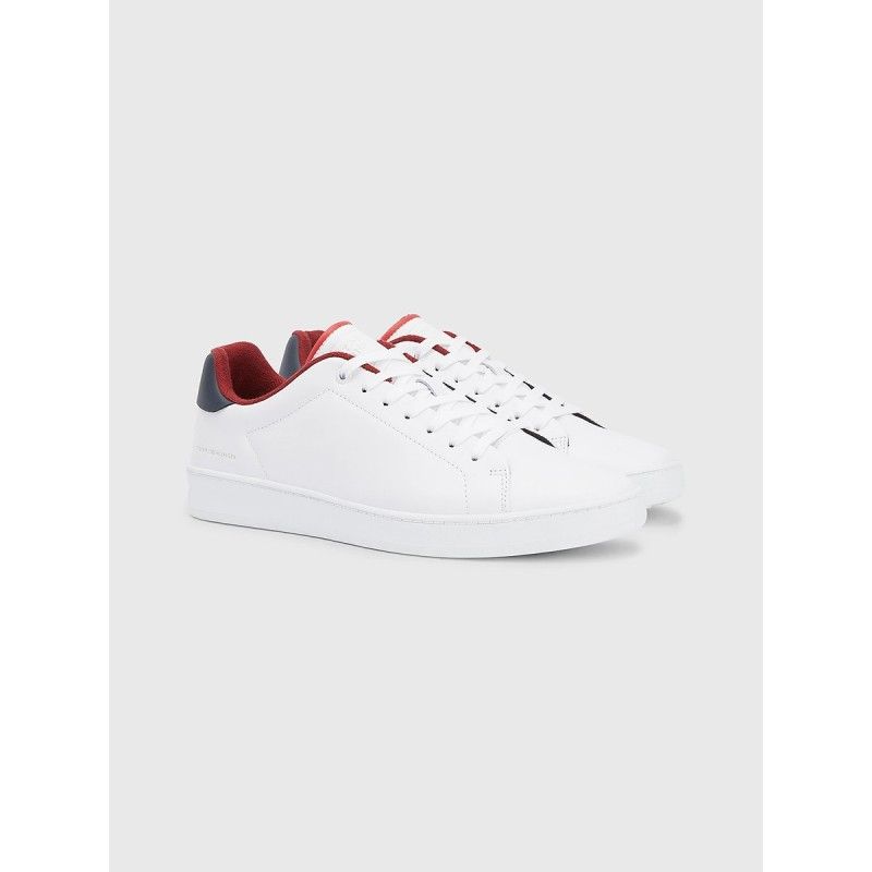LEATHER CUPSOLE COURT TRAINERS - FM0FM04483 - TOMMY HILFIGER
