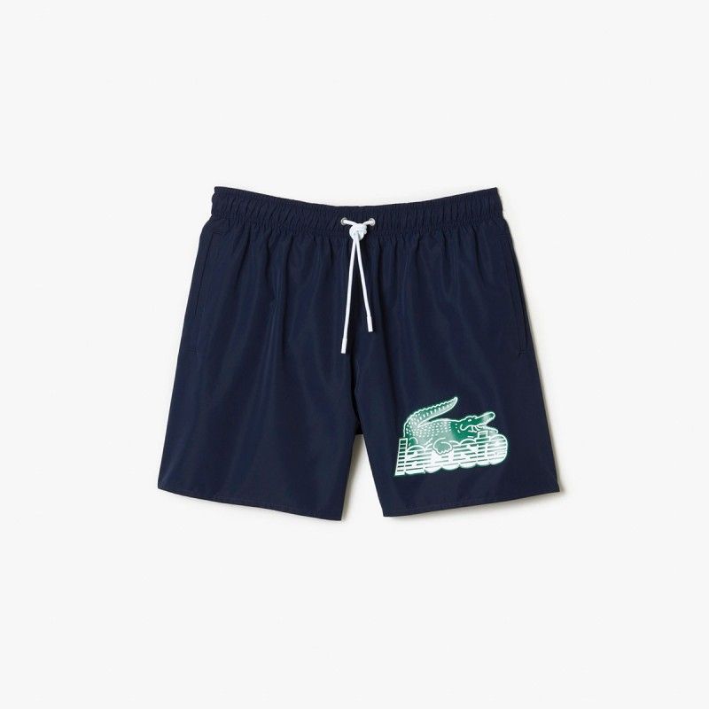 Men’s Lacoste Quick Dry Swim Trunks with Travel Bag - 3MH5633 - LACOSTE