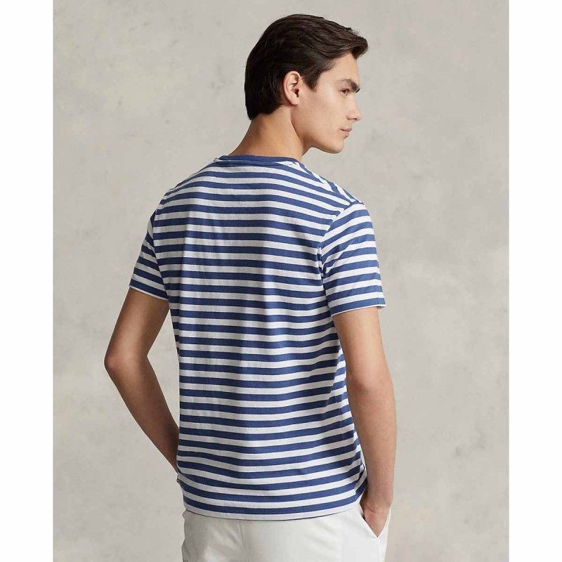 Custom Slim Fit Striped Jersey T-Shirt - 710906295001 - POLO RALPH LAUREN