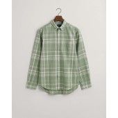 GANT Regular Fit Check Cotton Linen Shirt - 3G3230060