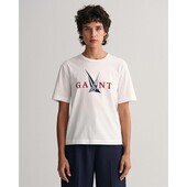 Sail Print T-Shirt - 3GW4200260 - GANT