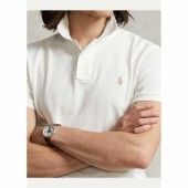 Custom Slim Fit Mesh Polo Shirt - 710680784321 - POLO RALPH LAUREN