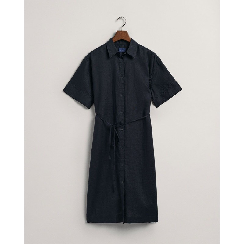 GANT Linen Short Sleeve Shirt Dress - 3GW4503244