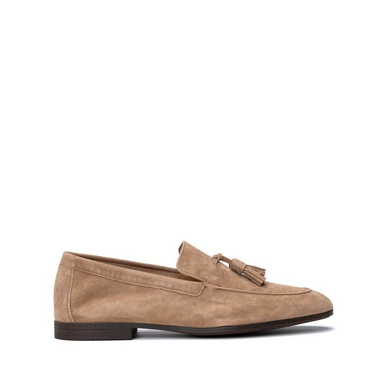 SUEDE LOAFERS WITH TASSEL DETAIL - 34D4 - FRAU