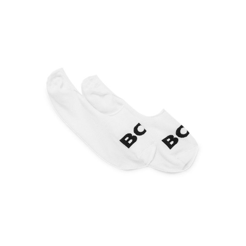 TWO-PACK OF INVISIBLE SOCKS IN A COTTON BLEND - 50477866 - BOSS
