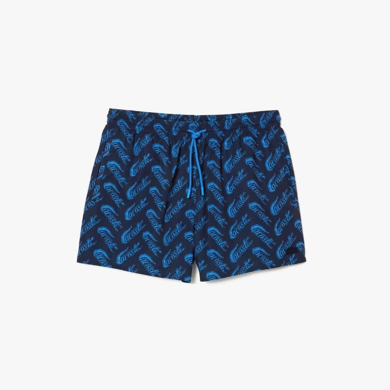 Lacoste Men’s Recycled Polyester Print Swim Trunks - 3MH5635 - LACOSTE