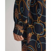 Rope Print Shirt Dress - 3GW4503257 - GANT
