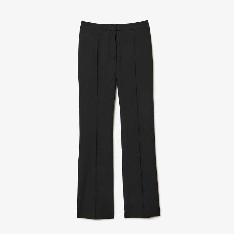 Lacoste γυναικείο παντελόνι μονόχρωμο με διακοσμητικές ραφές μπροστά - 3HF0786 - LACOSTE