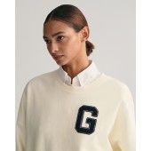 Oversized G Crew Neck Sweatshirt - 3GW4200738 - GANT