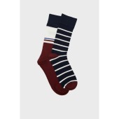 Two-Color Ribbed Socks - 3G9960272 - GANT