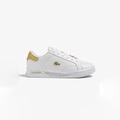 Lacoste Women's Twin Serve Sneakers White & Gold - 37-45SFA0068216 - LACOSTE