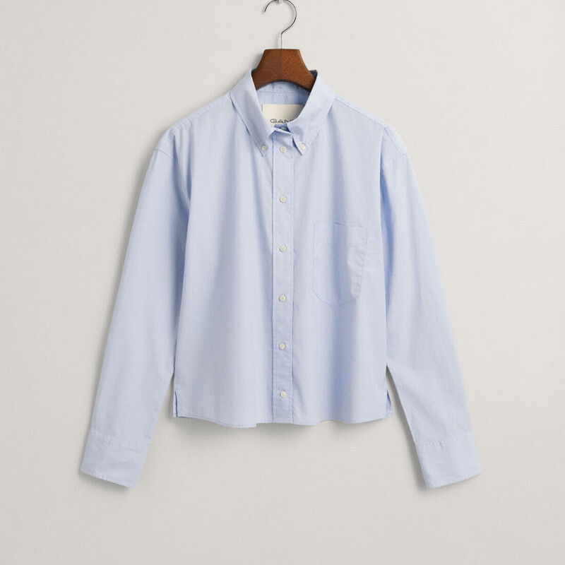 Relaxed Fit Cropped Shirt - 3GW4300299 - GANT