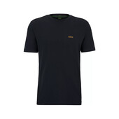 STRETCH-COTTON REGULAR-FIT T-SHIRT WITH CONTRAST LOGO - 50506373 - BOSS